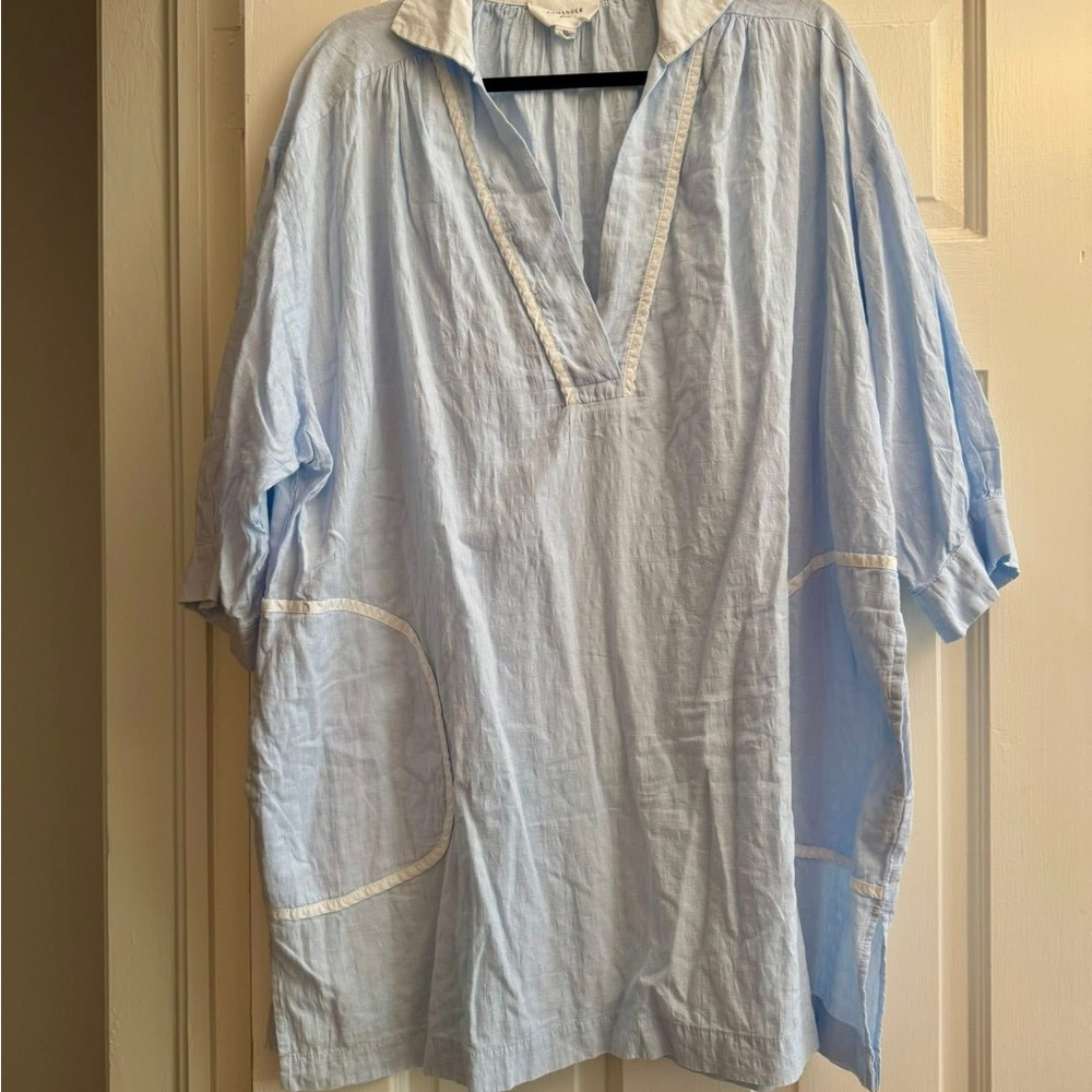 Pomander Place dress or coverup-Light Blue with Pockets
